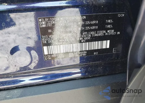 2025 Toyota Rav4 Hybrid Limited from USA, damaged, VIN JTMD6RFV8SJ069443